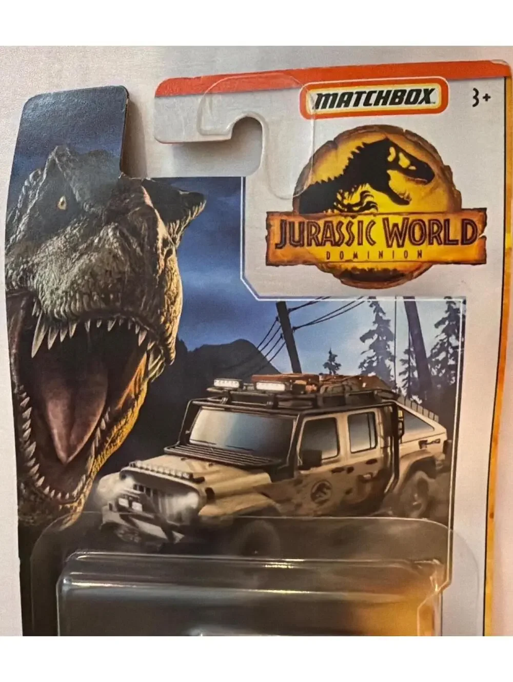 Jurassic World Dominion Matchbox 19 Jeep Gladiator Die-Cast Car 3+ Collectible T